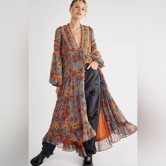 COPY - Free People Cassis Floral Midi Dress - Picture 3 of 8